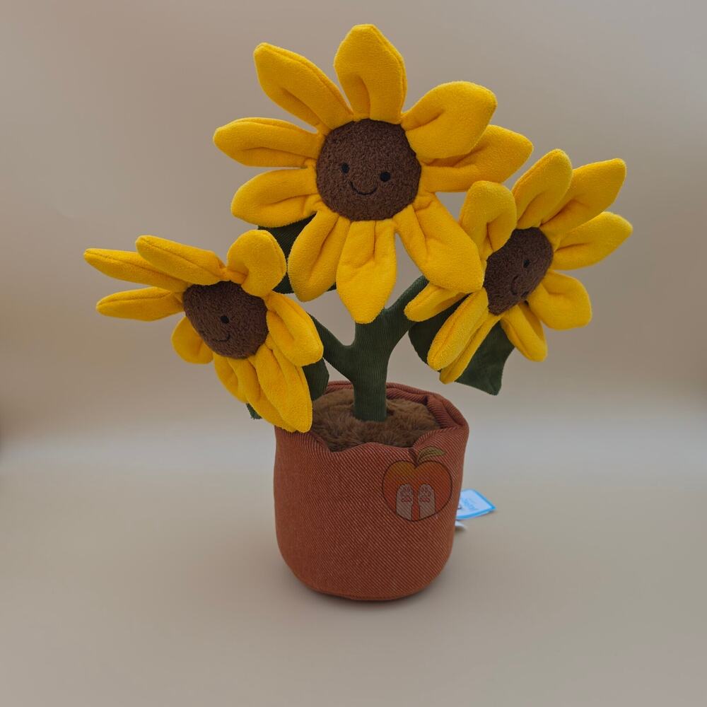 Jellycat Amuseables Sunflower - AUTHENTIC - NEW WITH TAGS